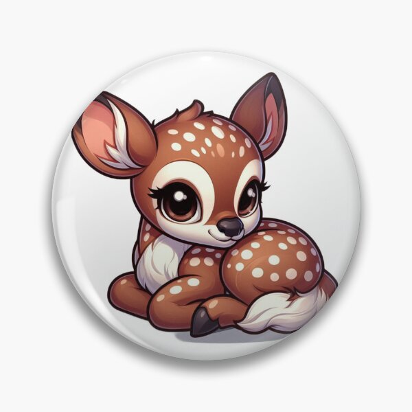 Item preview, Ciervo bebé descansando - Caricatura de un lindo animal del bosque designed and sold by Confuzz1ed.