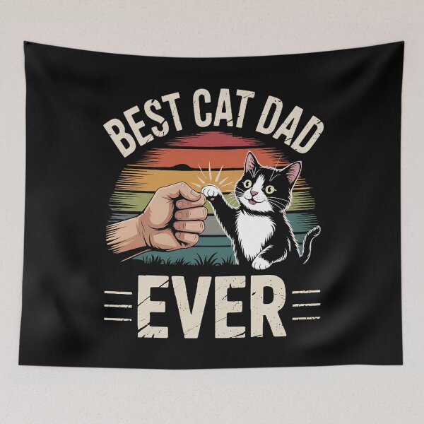 Item preview, Best Cat Dad Ever Father's Day Cat Kitty Meow Dad Owner designed and sold by BakeryDozen.