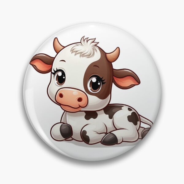 Item preview, Sleepy Baby Cow - Gentle Farm Animal Cartoon designed and sold by Confuzz1ed.