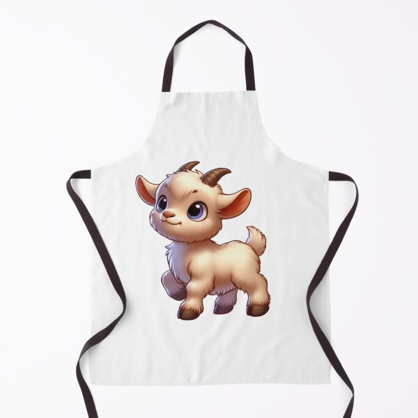 Item preview, Curious Baby Goat - Cute Farm Animal Cartoon designed and sold by Confuzz1ed.