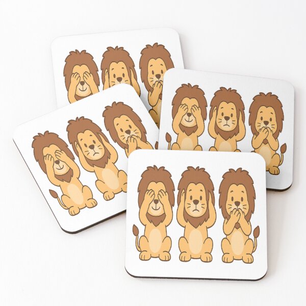 Item preview, Three wise Lions see/hear/speak no evil  designed and sold by JamesDunican.