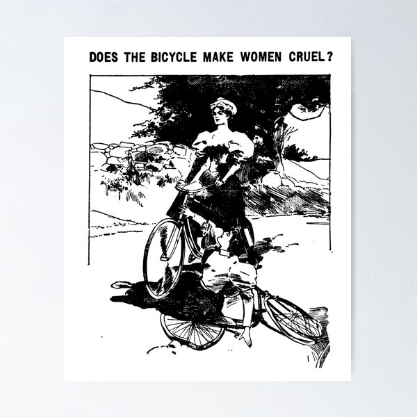 Item preview, Does The Bicycle Make Women Cruel? designed and sold by Yipptee Shirts.