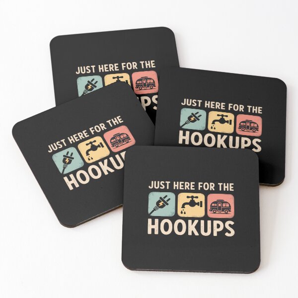 Item preview, funny Im Just Here For The Hookups Camp RV Camper Camping designed and sold by aidenpier.