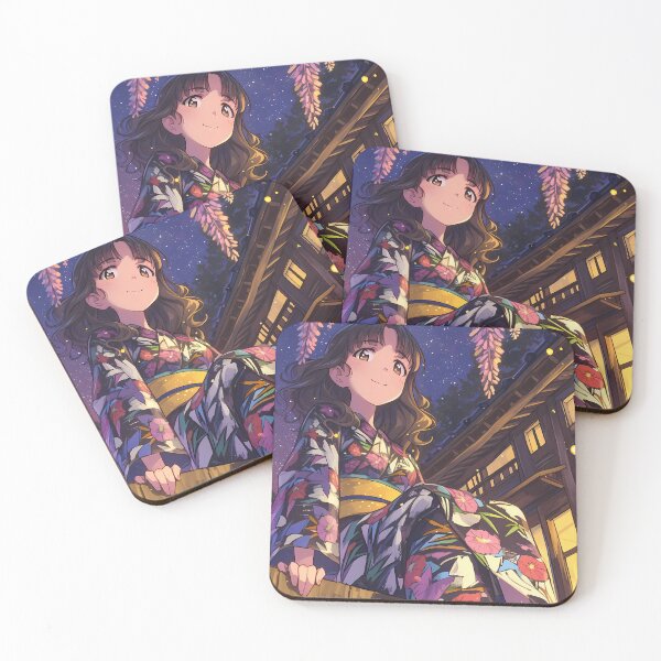 Item preview, Saori Takebe Girls und Panzer Anime Floral Yukata Night designed and sold by earlobejerk.
