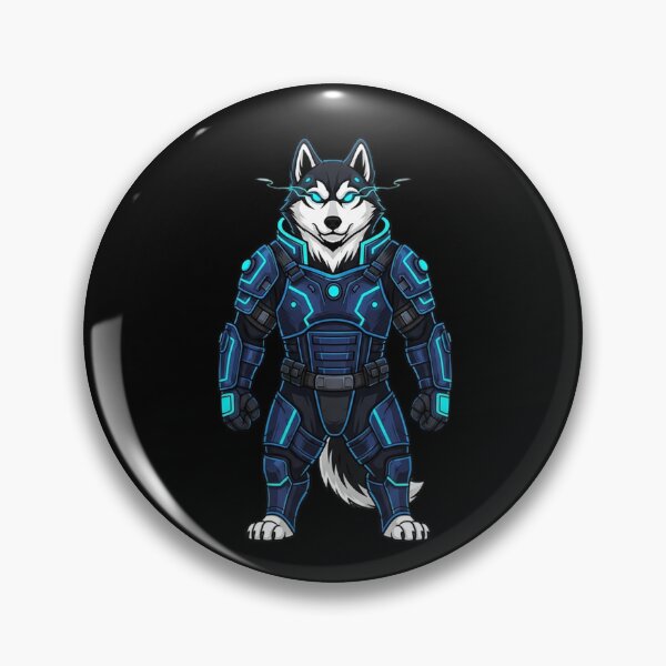Item preview, Futuristic Armored Husky Warrior designed and sold by Color Drift.