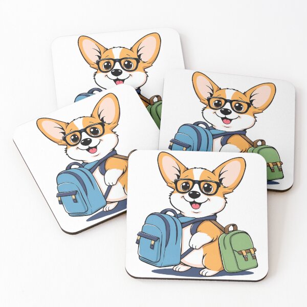 Item preview, A cute corgi dog carrying a schoolbag to school designed and sold by DOG DESIGN.