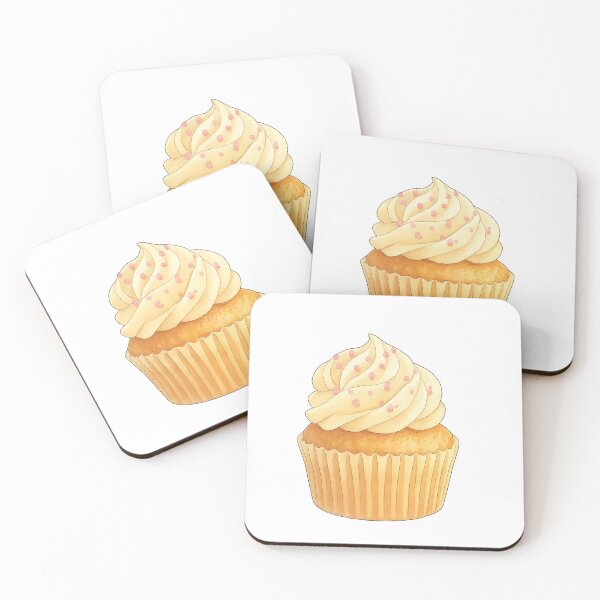 Item preview, Kawaii Anime Watercolor Cupcake – Pink Pastel Dessert Sticker designed and sold by Pacika.