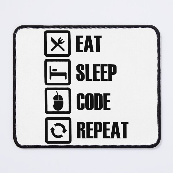Item preview, Eat Sleep Code Repeat  designed and sold by Hairball-Pets.