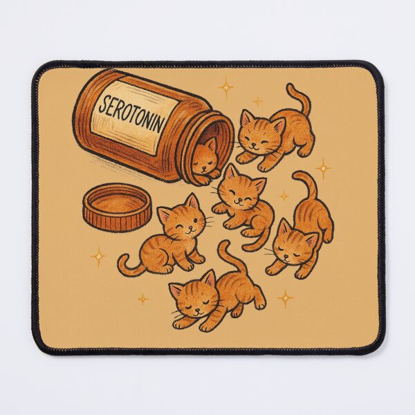 Item preview, Serotonin in Feline Form designed and sold by FrictionMaxxing.