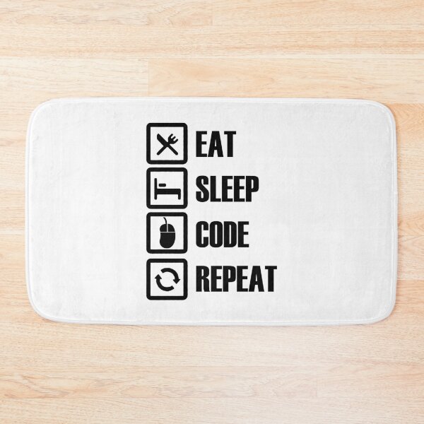 Item preview, Eat Sleep Code Repeat  designed and sold by Hairball-Pets.