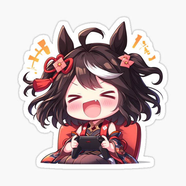 Item preview, Kitasan Black Uma Musume Anime Gaming Controller Chibi Cute designed and sold by earlobejerk.