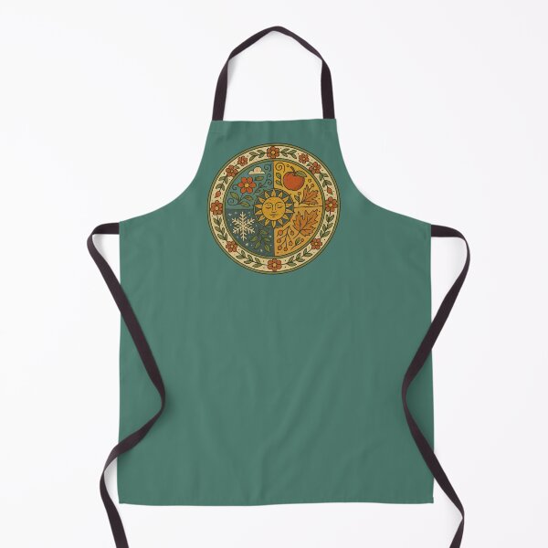 Item preview, Folk Art Four Seasons Circle designed and sold by FrictionMaxxing.