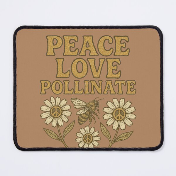 Item preview, Peace Love and Pollinate Bee Design designed and sold by FrictionMaxxing.