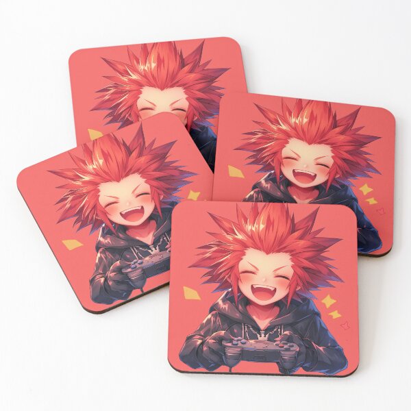 Item preview, Anime Axel Kingdom Hearts Game Red Hair Controller Chibi Cute designed and sold by earlobejerk.