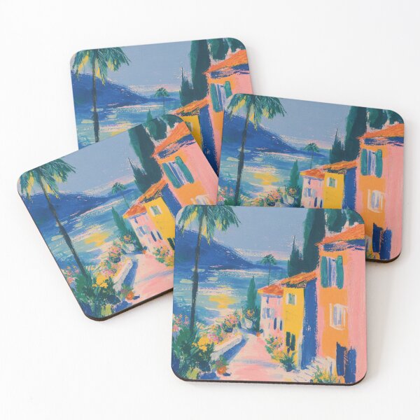 Item preview, French Riviera at sunset designed and sold by ArtHouseNiklas.