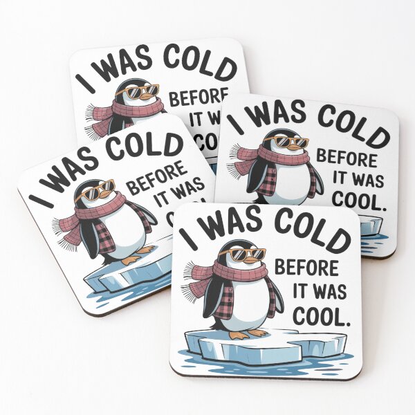 Item preview, I Was Cold Before It Was Cool Funny Penguin Winter T-Shirt Gift designed and sold by podlook.