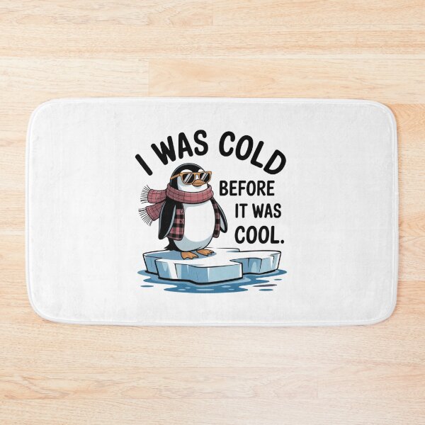 Item preview, I Was Cold Before It Was Cool Funny Penguin Winter T-Shirt Gift designed and sold by podlook.