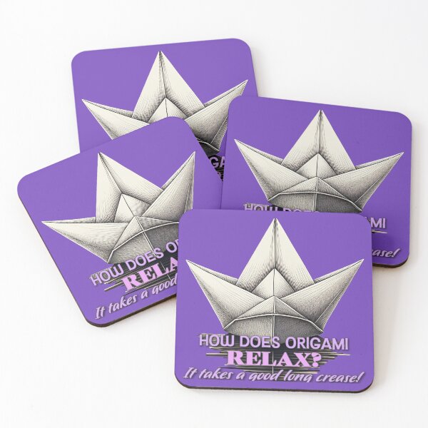 Item preview, How does origami relax? paper folding pun tee designed and sold by JumWow.
