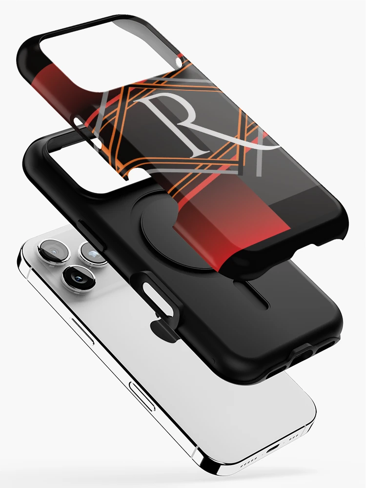 Thumbnail 2 of 4, iPhone Case,  Cool Initial Art Design R designed and sold by RGSMOOTHFINGER.
