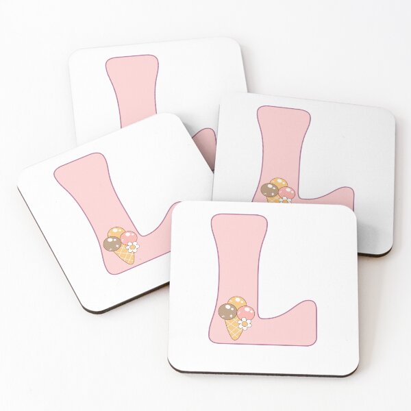 Item preview, Pink groovy letter L designed and sold by BritishDelights.