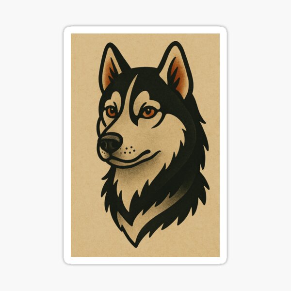 Item preview, Tattoo Artist Retro Poster Tatted Punk Husky Vintage  designed and sold by Wild Blood Designs.