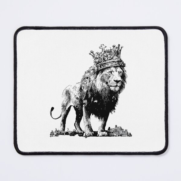 Item preview, Banksy Burdened King - Lion with City Crown designed and sold by hamishby.