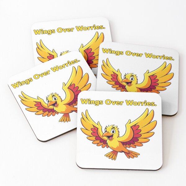 Item preview, Happy Phoenix Bird - Wings Over Worries designed and sold by ONESTARTS ARTS.