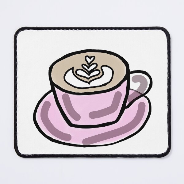Item preview, Pink Coffee Cup – Minimalist Latte Art designed and sold by Autumn--Leaves.
