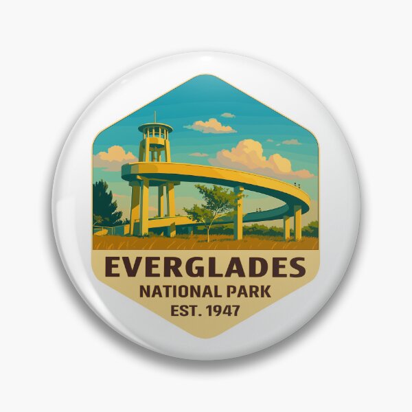 Item preview, Everglades National Park Retro Swamp Wildlife Sticker designed and sold by Ismeal Von.