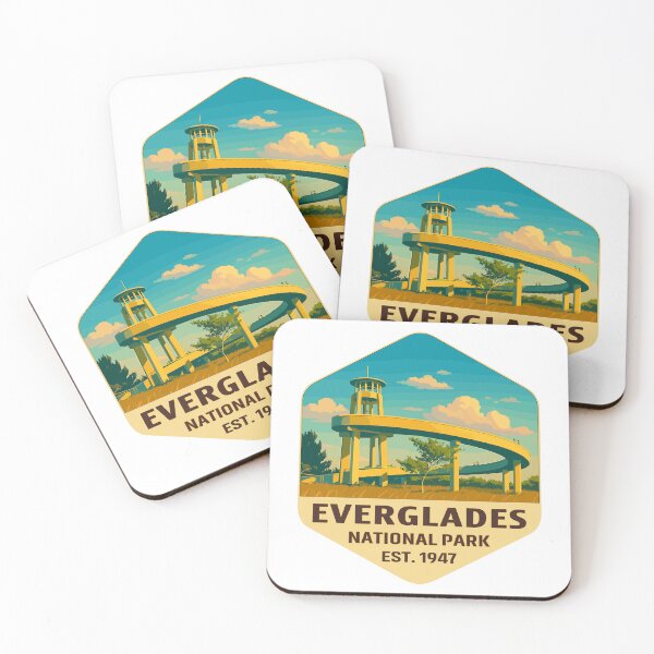Item preview, Everglades National Park Retro Swamp Wildlife Sticker designed and sold by Ismeal Von.
