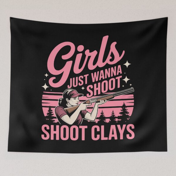 Item preview, Funny Trap Skeet Shooting Girls Just Wanna Shoot Clays designed and sold by tearbytea.