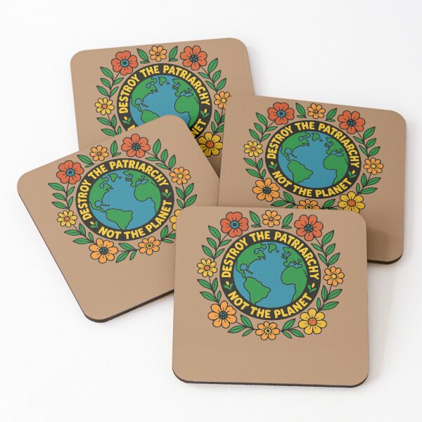 Item preview, Destroy the Patriarchy Not the Planet – Ecofeminist Earth Activism Art designed and sold by FrictionMaxxing.