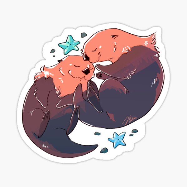 My otter half Sticker