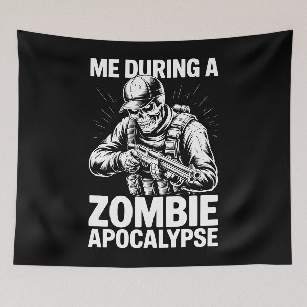 Item preview, Funny Zombie Apocalypse Skeet Trap Sporting Clays designed and sold by tearbytea.