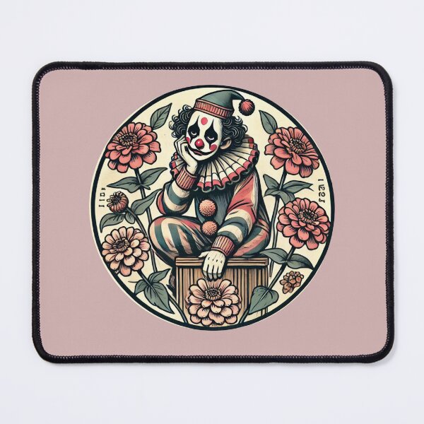 Item preview, Melancholy Clown in Bloom – Sad Pierrot Aesthetic designed and sold by FrictionMaxxing.