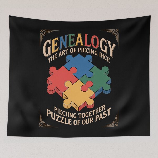 Item preview, Genealogy The Art Of Piecing Together The Puzzle Of Our Past designed and sold by tearbytea.