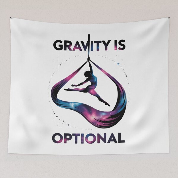 Item preview, Gravity is Optional Aerial Silks Hammock, Aerialist Circus designed and sold by tearbytea.