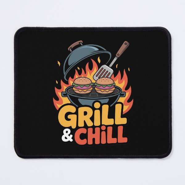 Item preview, Grill and Chill Funny BBQ Cookout Lovers designed and sold by tearbytea.
