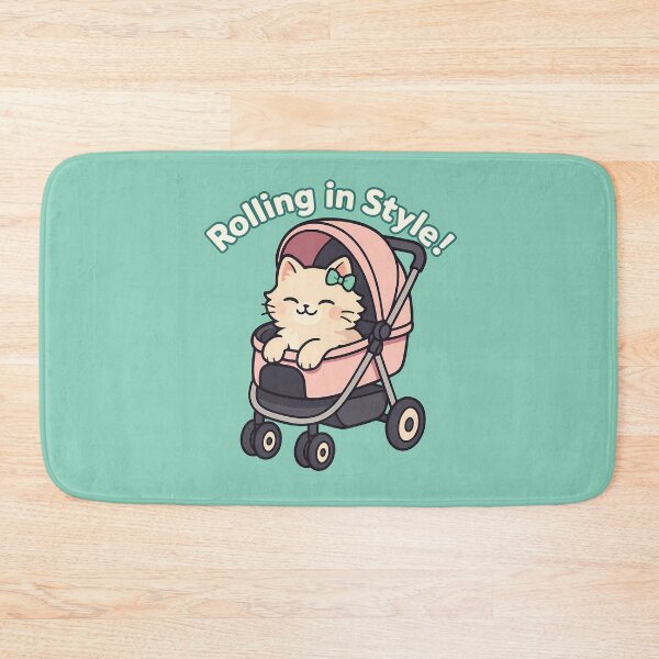 Item preview, Cream Kitten Lounging In Stroller designed and sold by Yuliya Brush.