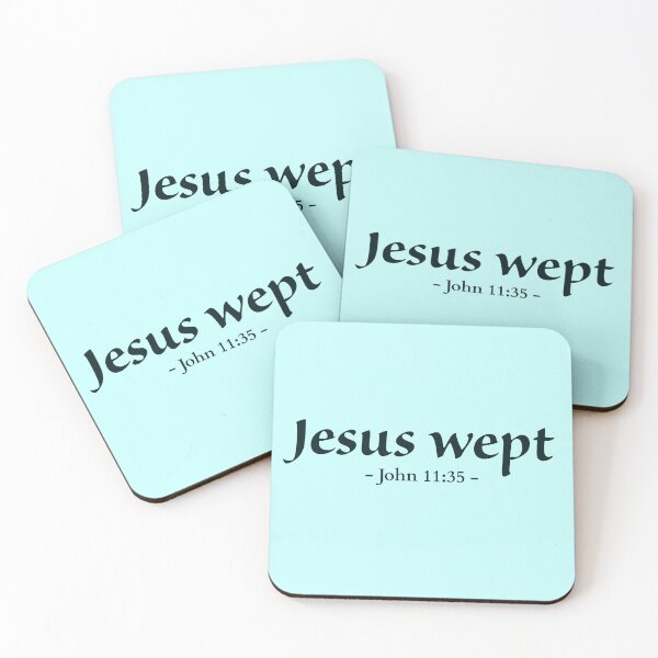 Item preview, Jesus wept bible verse designed and sold by Warrior Bride.