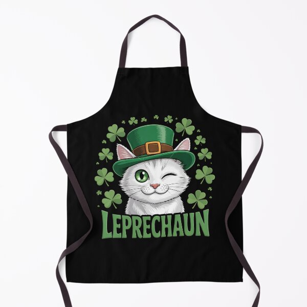 Item preview, Cat Leprechaun Hat St Patricks Day Kitten Shamrock Irish designed and sold by BakeryDozen.