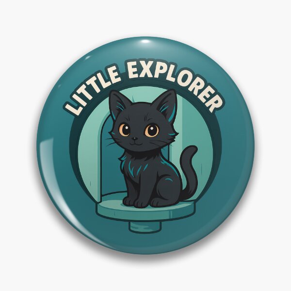 Item preview, Curious Black Kitten In Cat Condo designed and sold by Yuliya Brush.