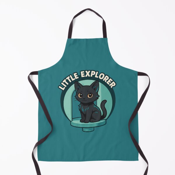 Item preview, Curious Black Kitten In Cat Condo designed and sold by Yuliya Brush.