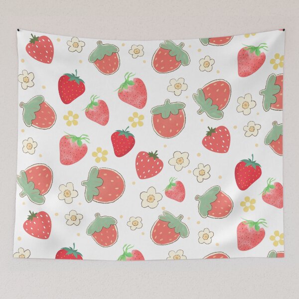 Aperçu de l'œuvre modèle sans couture de fraise créée et vendue par Nimkaew.