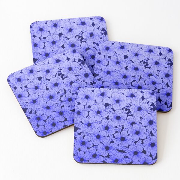 Item preview, Zen flowers blue  designed and sold by Fred  Terpe.