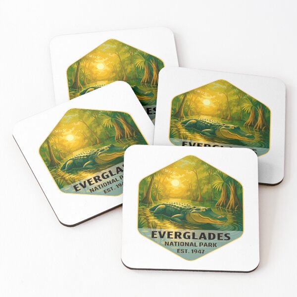Item preview, Everglades National Park Retro Swamp Wildlife Sticker designed and sold by Ismeal Von.