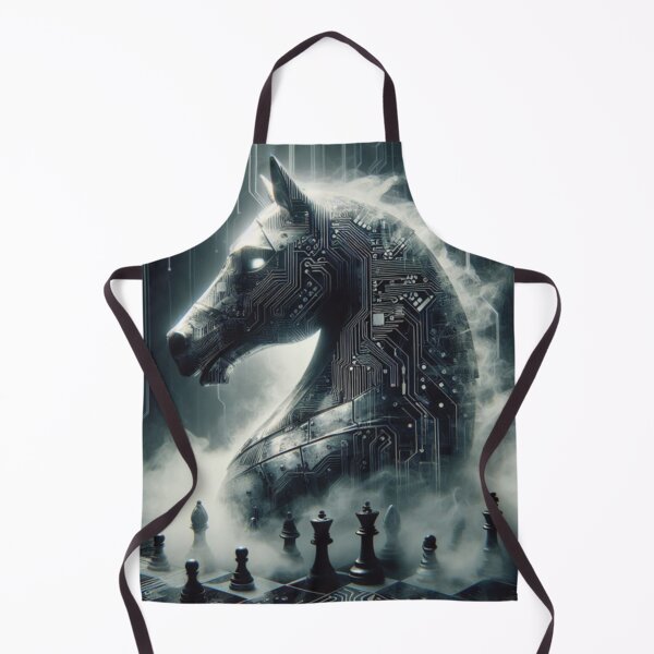 Item preview, Circuit Smoke Knight – Cyber Chess Art designed and sold by NowDesignsV.