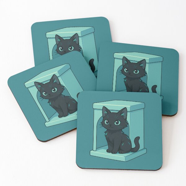 Item preview, Curious Black Kitten In Cat Condo designed and sold by Yuliya Brush.