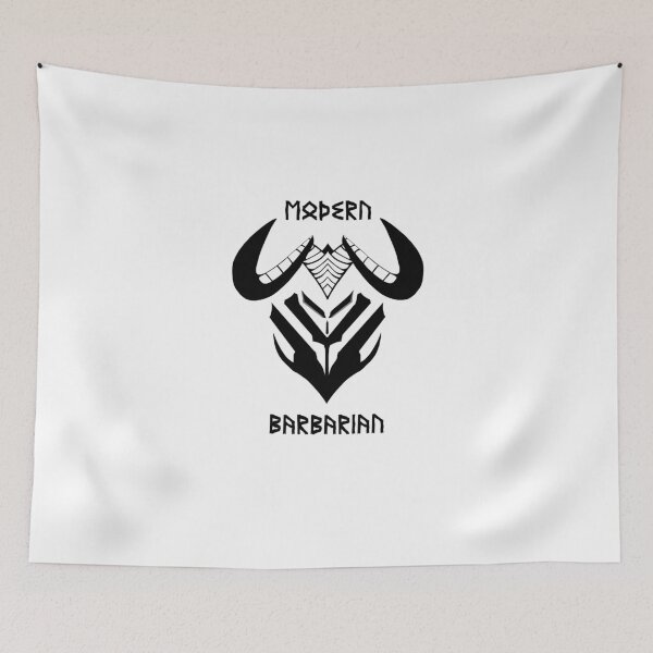 Artikelvorschau, Modernes Barbaren-MMO-Shirt entworfen und verkauft von camuradesign.