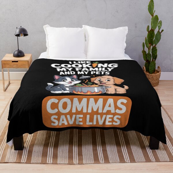 Item preview, I Like Cooking My Family And Pets Grammar Joke designed and sold by waazwee6.